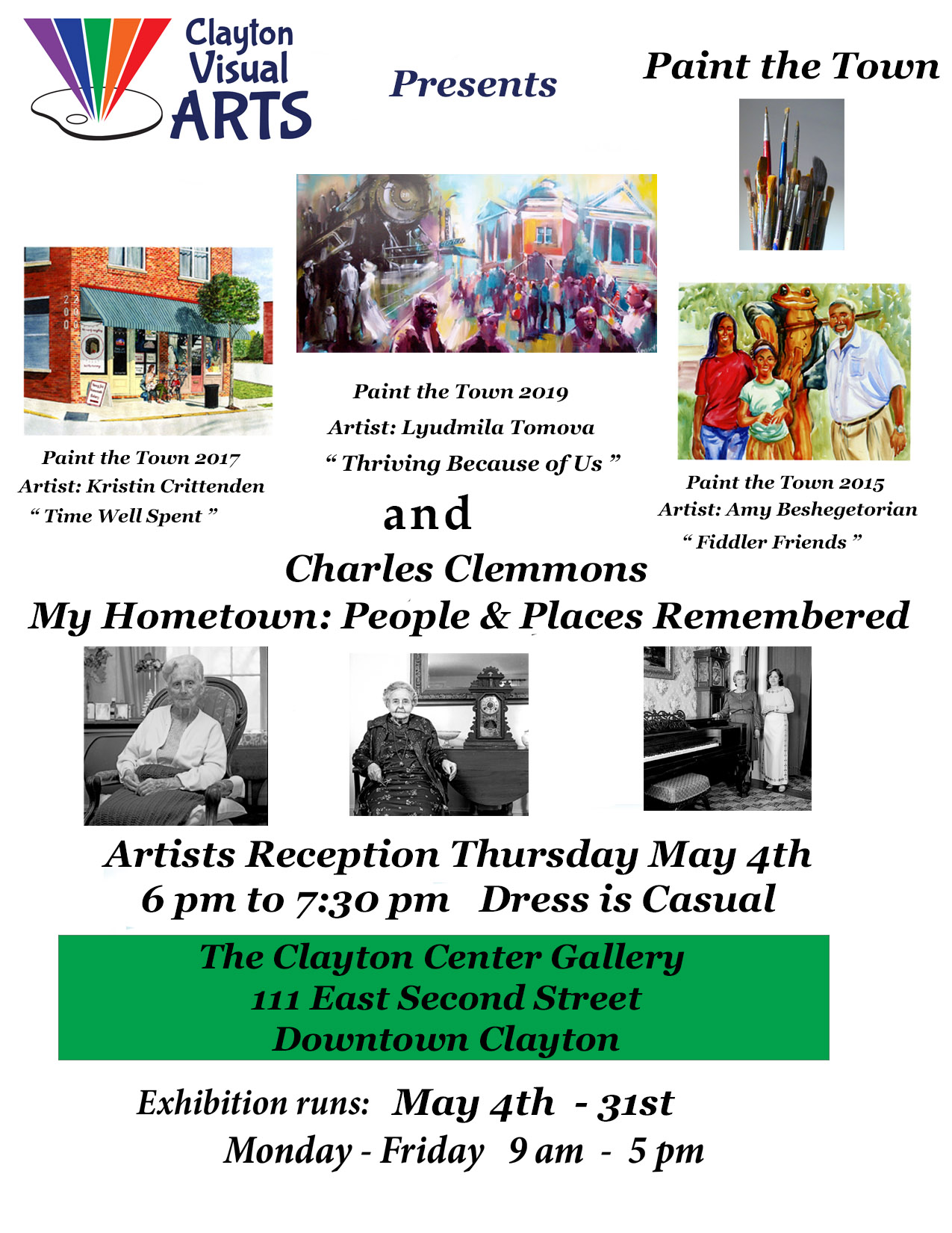 Exhibitions & Events | Clayton Visual Arts | Bringing Art To Clayton, NC